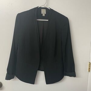 Halogen women’s open front black blazer size medium